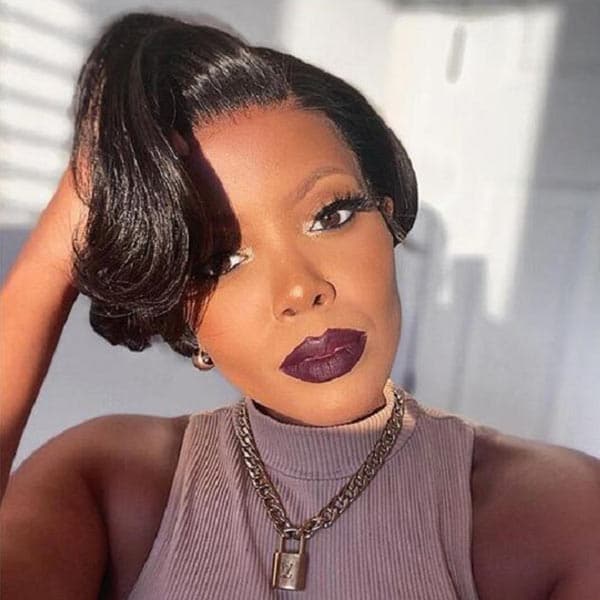 Mslynn Short Bob Wigs Straight 13x4 Lace Front Wig Pixie Cut Wig