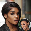 Mslynn Short Bob Wig Pixie Cut Wig Straight Lace Closure Wigs For Black Women