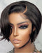 Jessies Wig Short Pixie Cut Lace Front Part Human Hair Wigs