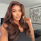 Pre Cut Lace | Upgrade Breathable Airy Cap #4 Dark Brown Colored 13X4/6X5 Body Wave/Straight HD Lace Frontal Pre-plucked Easy Wear And Go Wig
