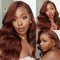 20inch Body Wave #33 Reddish Brown 13x4 Lace Front Wigs