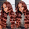 22inch Body Wave #33 Reddish Brown 13x4 Lace Front Wigs