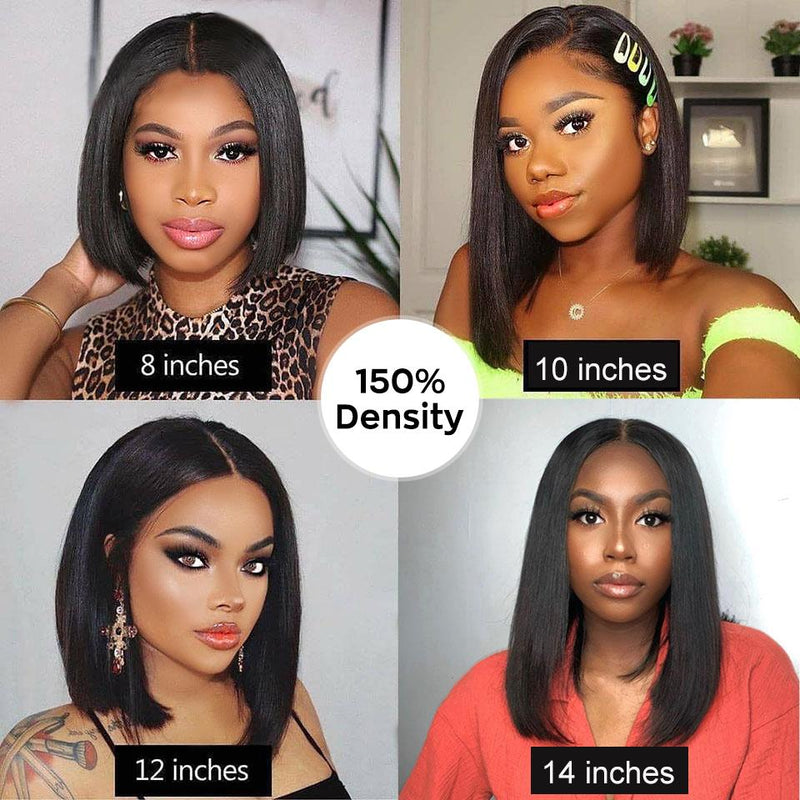 Ali Grace 4x4 Lace Closure Short Bob Wigs for Black Women