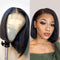 Mslynn Hair Short Curly Bob Wig And Straight Bob Wig Two Packages Lace Closure Wigs