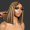 {Facebook Fans Offer} Highlight P4/27 Lace Closure Wig Short Cut Straight Glueless Bob Wigs