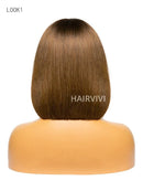 Hairvivi Iris Short Bob Lace Front Wig Blonde Highlights Pre-Plucked