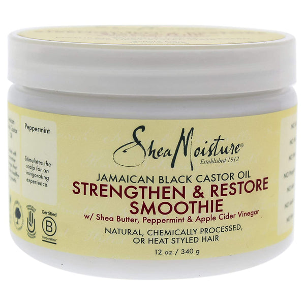 Shea Moisture Jamaican Black Castor Oil Strengthen & Restore Smoothie 12 Oz