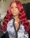 Jessies Wig Burgundy Color Pre Cut Lace Wig Glueless Pre plucked Human Hair Wig