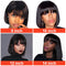 Short Bob Wig Glueless Straight Human Hair Wigs 2X4 Top Lace Wig With Bangs