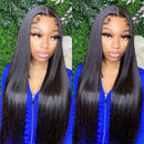 Mslynn Straight Transparent Lace T Part Wig Pre Plucked With Baby Remy Hair