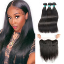 Ali Grace Straight Hair Bundles 3 Pcs With 13x4 Lace Frontal