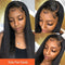 Mslynn Straight Hair 5X5 Closure Wigs Real Human Hair Wigs With Pre Plucked With Baby Hair