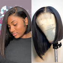 Short Bob Wigs Straight Human Hair Wigs 4X4 Bob Style Wigs With Full Ends