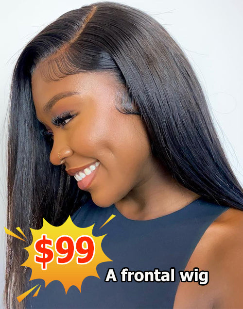 Jessies Wig Flash Deal $99.99 16" Glueless Straight 13x4 Lace Frontal Human Hair Wig