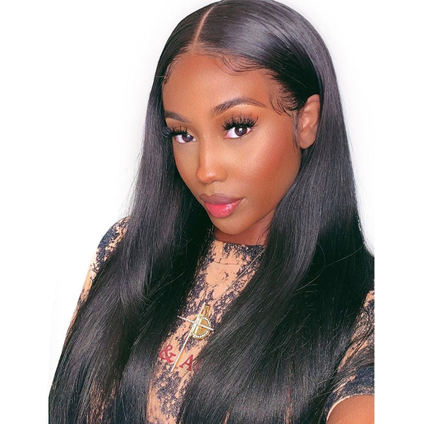 Dola Hair Straight Full Lace Human Hair Wig Pre Pluck With Baby Hair Brazilian