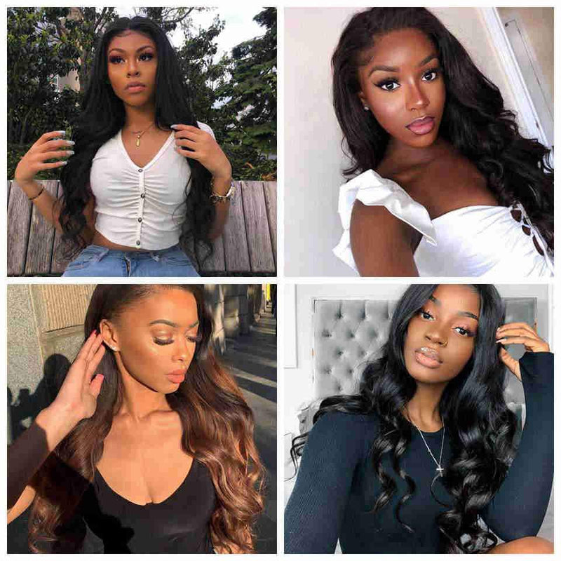 Brazilian Body Wave 13*4 Lace Frontal Free Part HD Lace Frontal with Baby Hair