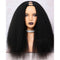 Dola Hair Qucik & Easy U Part Wig Yaki Straight Human Hair Wig Mongolian Kinky Straight Glueless 180 density