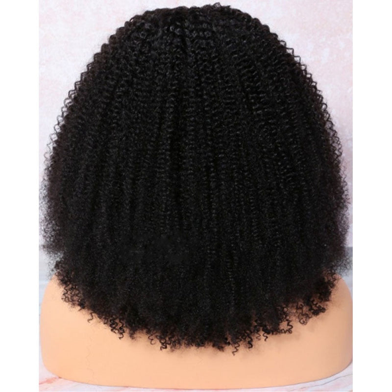 Dola Hair New Beginner Quick & Easy Kinky Curly U Part Wig Human Hair 180 Density