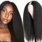 Dola Hair Qucik & Easy U Part Wig Yaki Straight Human Hair Wig Mongolian Kinky Straight Glueless 180 density