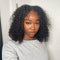 Fashion Curly Bob Wig Thin V Part Wig Without Leave Out NO Lace NO Glue