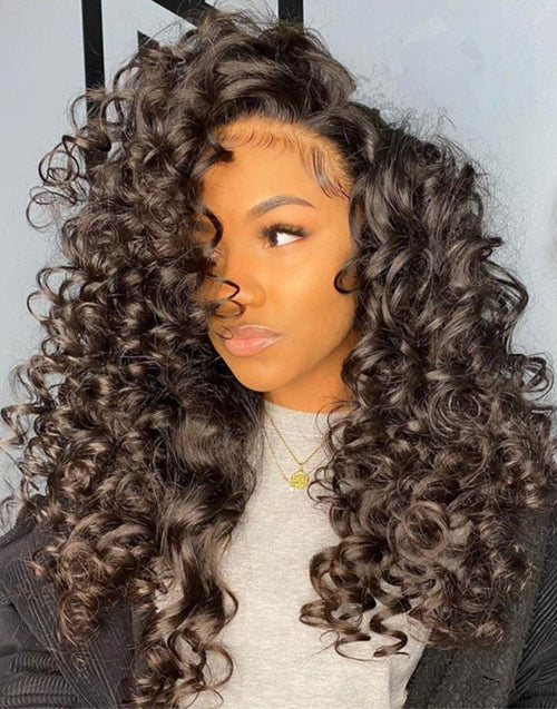 Jessies Wig Wand Curl 13x4 Human Hair Lace Front Wig Glueless 4x4 Lace Wig