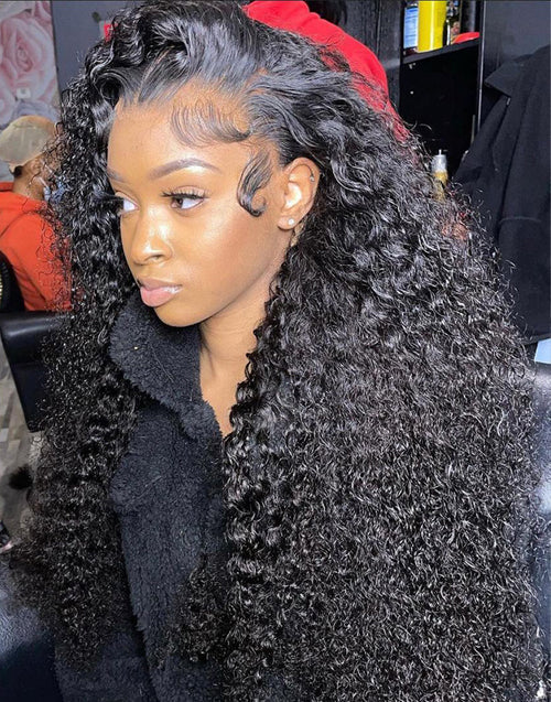 Jessies Wig Curly 360 Wig Full Lace Frontal Wig For High Ponytail Human Hair Wigs (Summer Must Have)