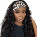 Aligrace Hair Headband Water Wave Human Hair Wigs