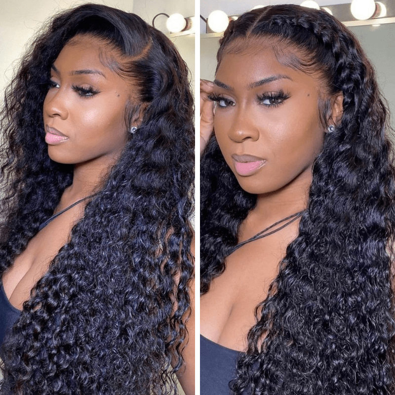 Undetectable Real Transparent Lace Front Wig Water Wave 13x4 Brazilain Human Wigs