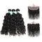 Ali Grace Water Wave Hair Bundles 3 Pcs with 13x4 Lace Frontal