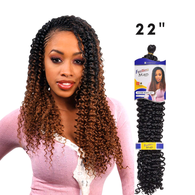 FREETRESS BRAID WATER WAVE BULK 22” LOOSE CROCHET HAIR