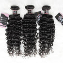 Natural Black Color Water Wave Hair Bundles 1/3/4Pcs