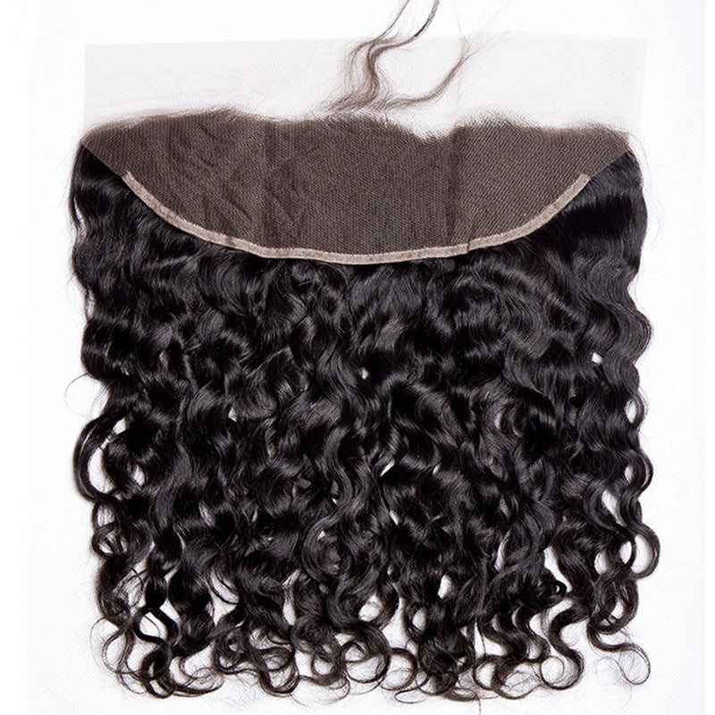 Dola Hair Water Wave Curly Brazilian Hair Bundles With HD Lace Frontal