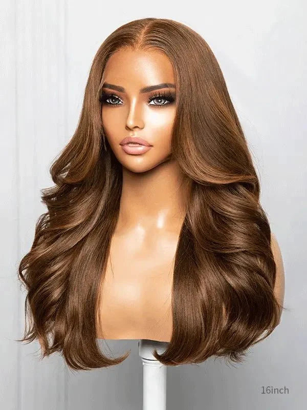 Hairvivi Jay Light Yaki Human Hair Wig Face Framing Wavy Hair