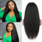 U Part Wigs 2x4 U Part Wig Yaki Straight Glueless Human Hair Wigs