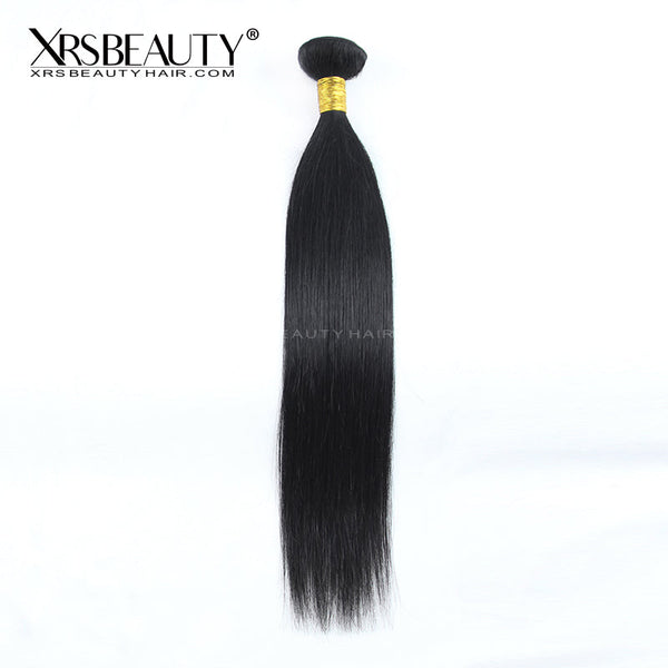 Xrs Beauty Hair 1 Piece Yaki Straight Brazilian Hair Virgin Human Hair Bundle [WEFT08]